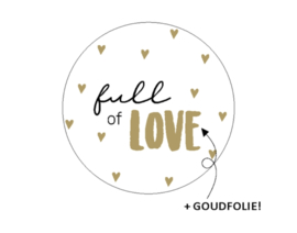 Sticker | full of love (per 10)