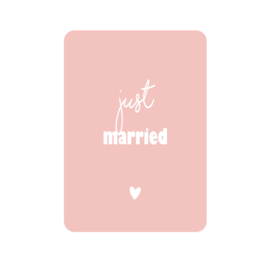 Labelgeluk kaart | just married