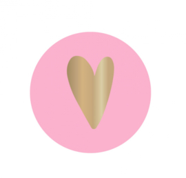 Sticker | hart pink (per 10)
