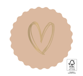 Sticker | hart nude (per 10)