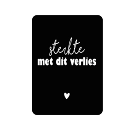 Labelgeluk kaart | sterkte met dit verlies 