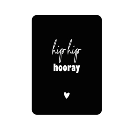 Labelgeluk kaart | hip hip hooray 