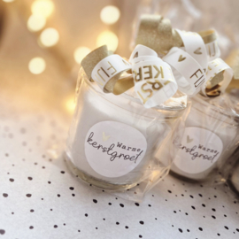 Geurkaars in glas | Warme kerstgroet
