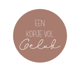Onderzetter | KOPJE VOL GELUK | 7 kleuren