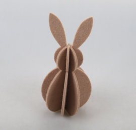 Paashaas vilt | bruin of beige | maat S en L