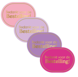 Sticker | bedankt voor de bestelling (per 10)