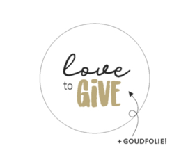 Sticker | love to give (per 10)