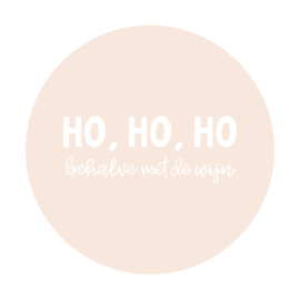 Onderzetter | Ho,Ho,Ho, behalve met de wijn | Kerst