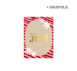 Kaart A7 | bedankt lieve juf