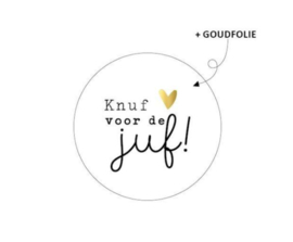 Sticker | Knuf voor de juf 40mm