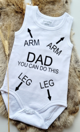 Romper "DAD you can do this"
