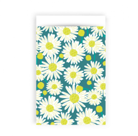 Cadeauzakjes | daisy jade blue 12x19cm (per 5)