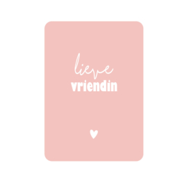 Labelgeluk kaart | lieve vriendin