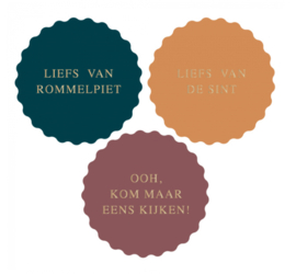 Sticker | Sint Multi - Liefs goud | per 10