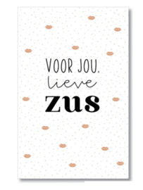 Minikaartje | voor jou lieve zus