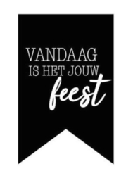 Sticker | vandaag is het jouw feest (per 10)