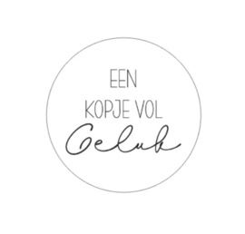 Onderzetter | KOPJE VOL GELUK | 7 kleuren