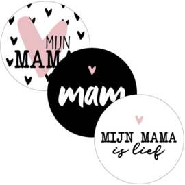 Sticker | mijn mama 40mm (per 12)