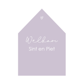 Sinterklaas | Welkom Sint en Piet | lila