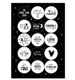 A5 stickervel |  Liefde