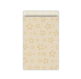 Cadeauzakjes | Super Stars  paperwise/goud 12x19cm (per 5)