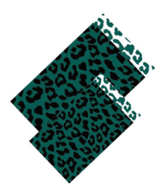 Cadeauzakjes | Cheetah wild green 12x19cm (per 5)