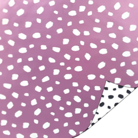 Inpakpapier | dots lila | 30cm breed