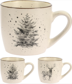 Mok kerstboom of rendier | 325ml