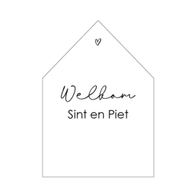 Sinterklaas | Welkom Sint en Piet | wit