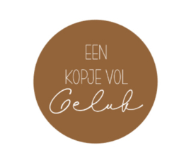 Onderzetter | KOPJE VOL GELUK | 7 kleuren