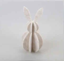 Paashaas vilt | bruin of beige | maat S en L