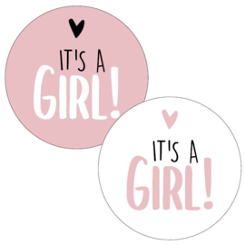 Sticker | it's a girl (per 10)