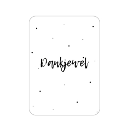 Labelgeluk kaart | dankjewel