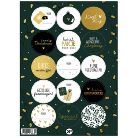 A5 stickervel | kerst goudfolie