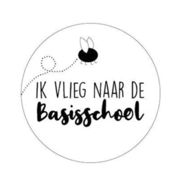 Sticker | ik vlieg naar de basisschool 40mm