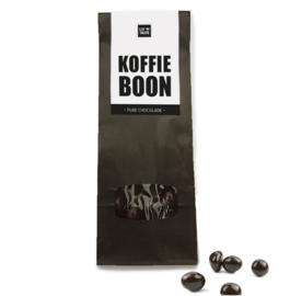 Koffieboon in pure chocolade