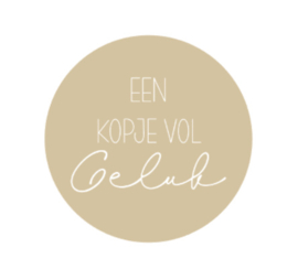 Onderzetter | KOPJE VOL GELUK | 7 kleuren