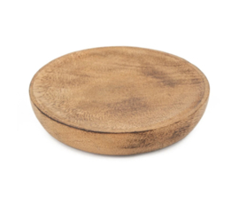 Tray rond small hout | amberblokje