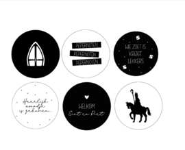 Onderzetter | Set Sinterklaas | 6 stuks