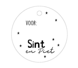 Cadeaulabel | voor... sint en piet 