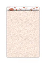 Cadeauzakjes  | Spring  peach/roest 17x25cm (per 5)