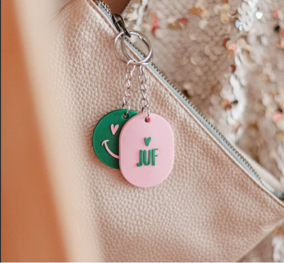 Sleutelhanger Juf | Je bent de liefste