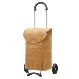 Lichte boodschappenwagen voor achter de fiets, Scala Shopper Marta camel