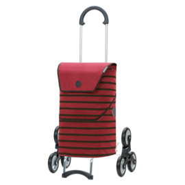 Opvouwbare boodschappentrolley voor de trap, Scala Traploper Shopper Jelke bordeaux