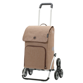 Opvouwbare boodschappenwagen voor de trap, Royal Traploper Shopper Ipek Maxi zand