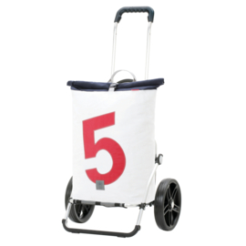 Boodschappenwagen met grote 3-spaken wielen, Royal Shopper 360° Steg 5
