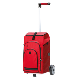 Lichte in hoogte verstelbare boodschappenwagen, Unus Shopper Hydro 3.0 rood