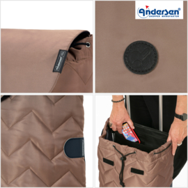Boodschappenwagen met grote 3-spaken wielen, Royal Shopper Hilma mousse