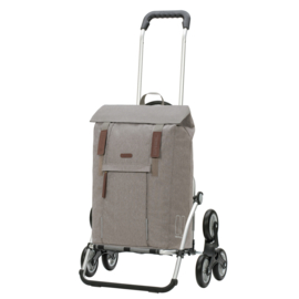 Opvouwbare boodschappenwagen voor de trap, Royal Traploper Shopper Basil City grijs