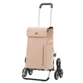 Opvouwbare boodschappenwagen voor de trap, Royal Traploper Shopper Lissa zand